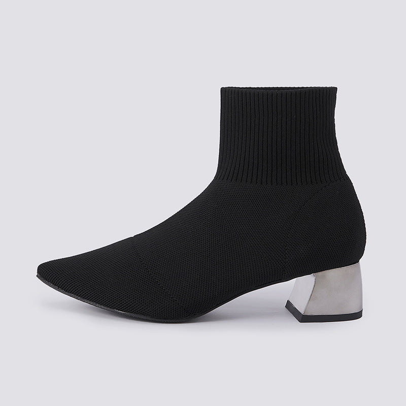 Chic Knit Ankle Boots