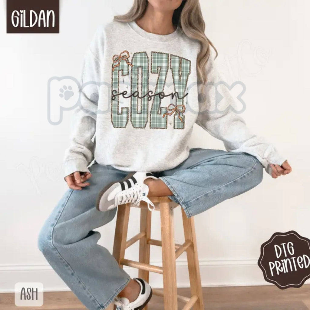 Cozy Plaid Sweatshirt