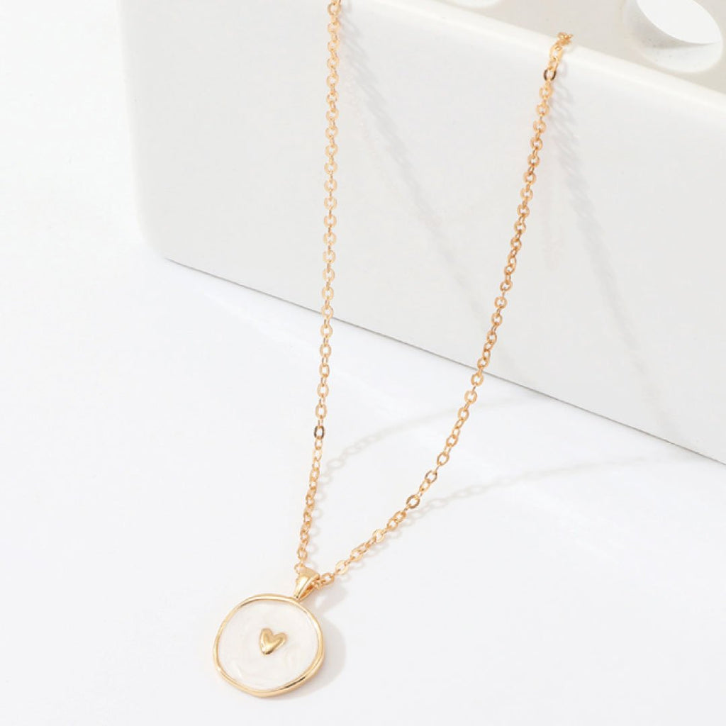 Astral White Heart Necklace