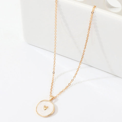 Astral White Heart Necklace