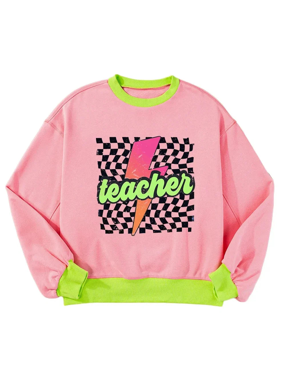 Retro Teacher Graphic Sweatshirt