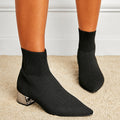 Chic Knit Ankle Boots
