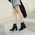 Classic Block-Heel Ankle Boots