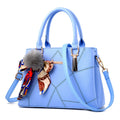 Elegant Scarf Accent Tote Bag