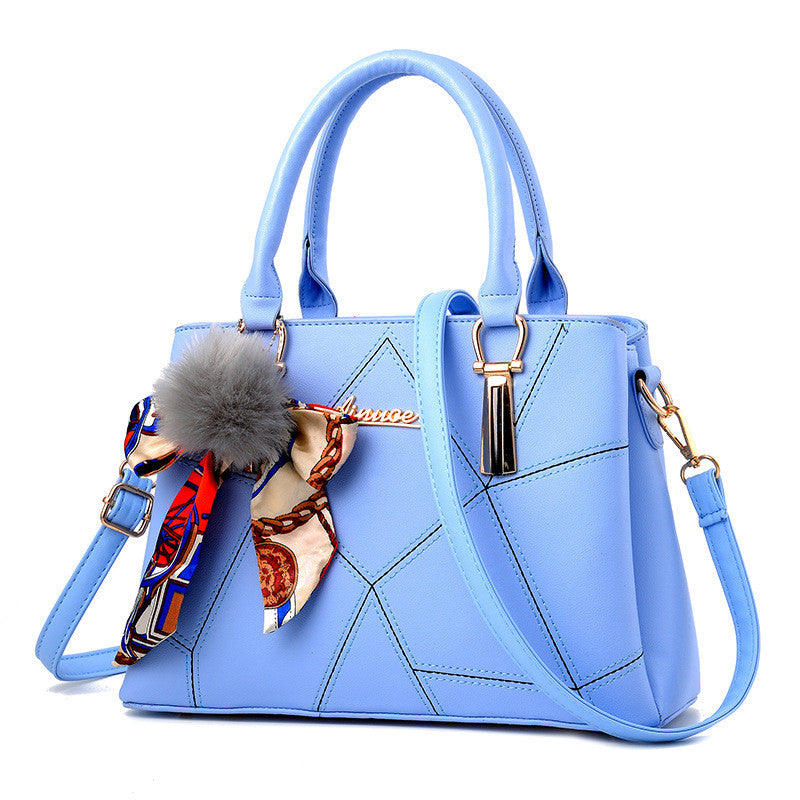 Elegant Scarf Accent Tote Bag