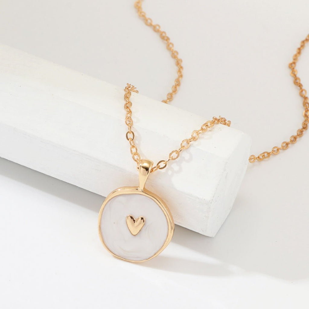 Astral White Heart Necklace
