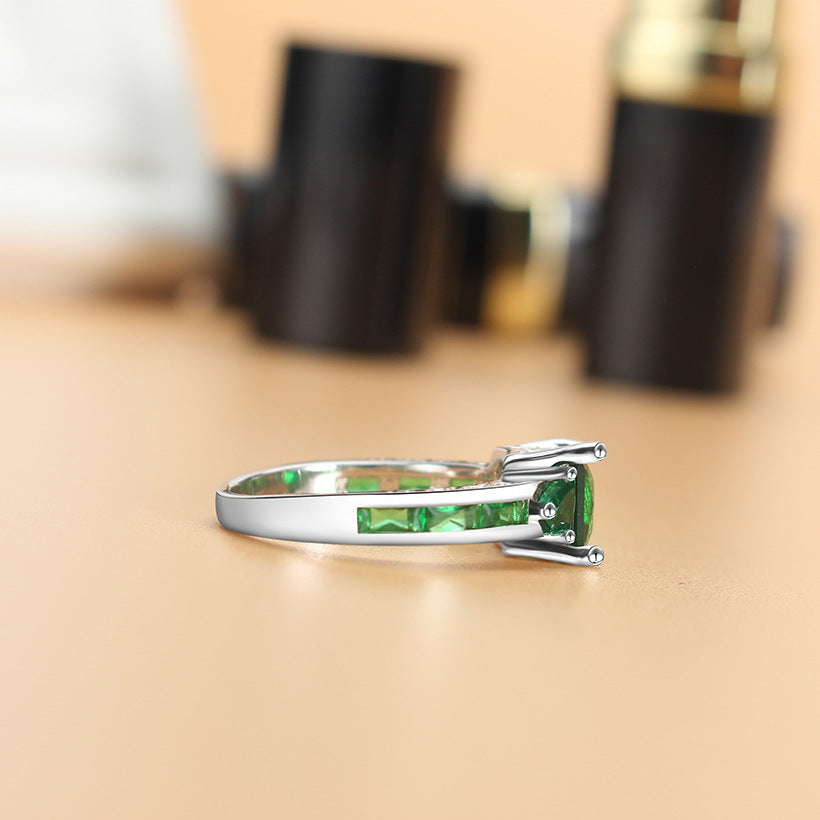 Emerald Green Zirconia Ring