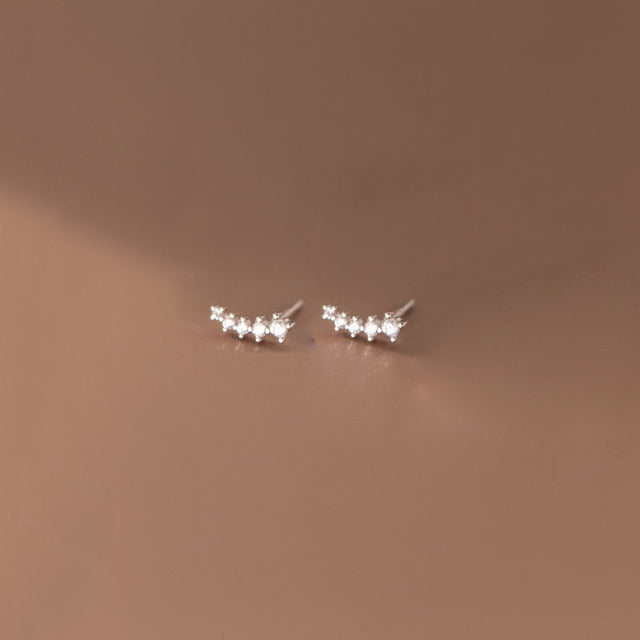 Minimalist Zircon Stud Earrings