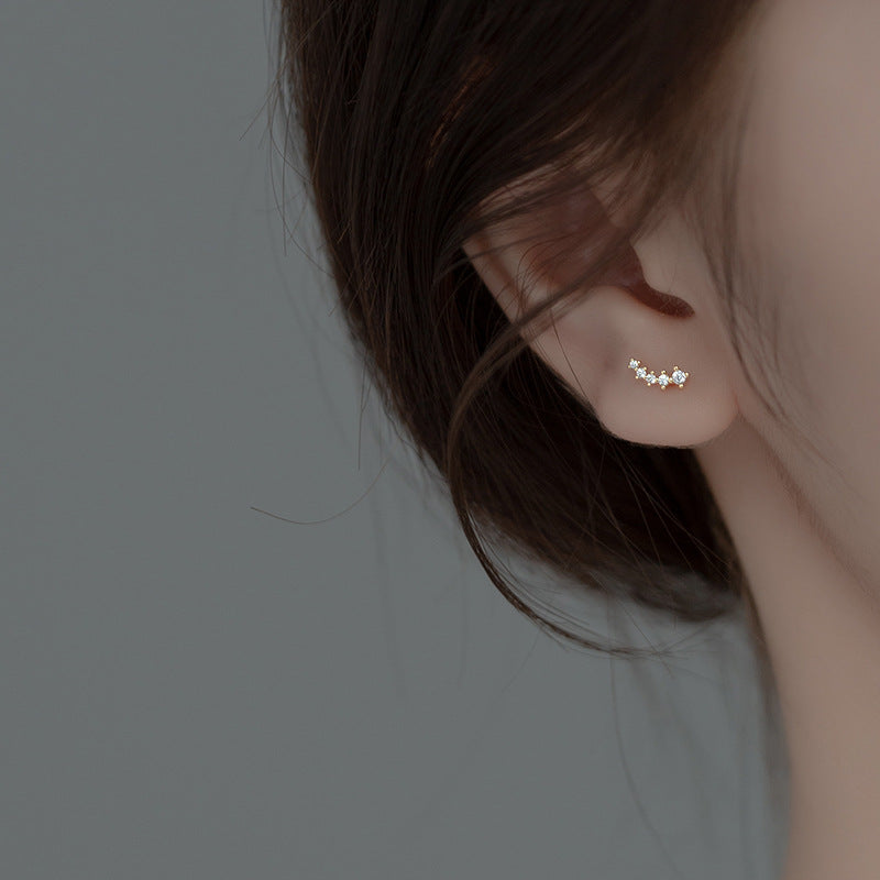 Minimalist Zircon Stud Earrings