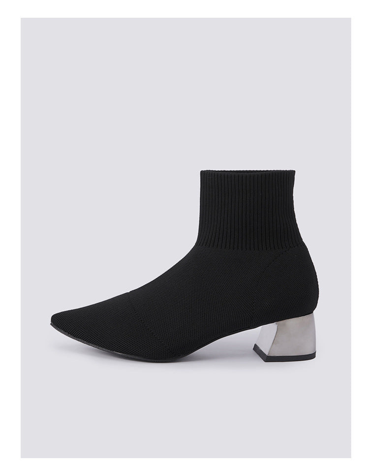 Chic Knit Ankle Boots