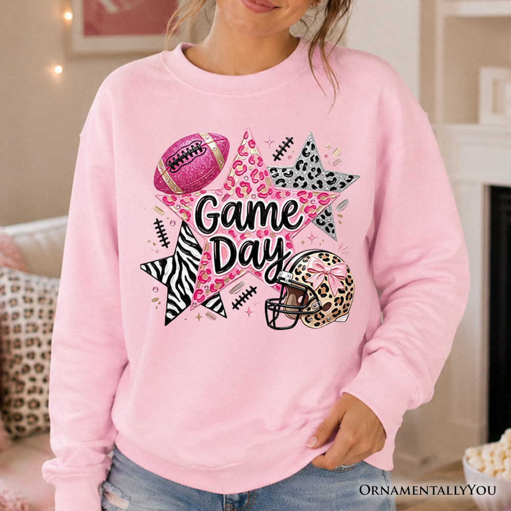 Pink Leopard Game Day Sweatshirt