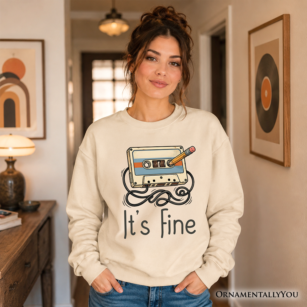 It’s Fine Retro Cassette Sweatshirt