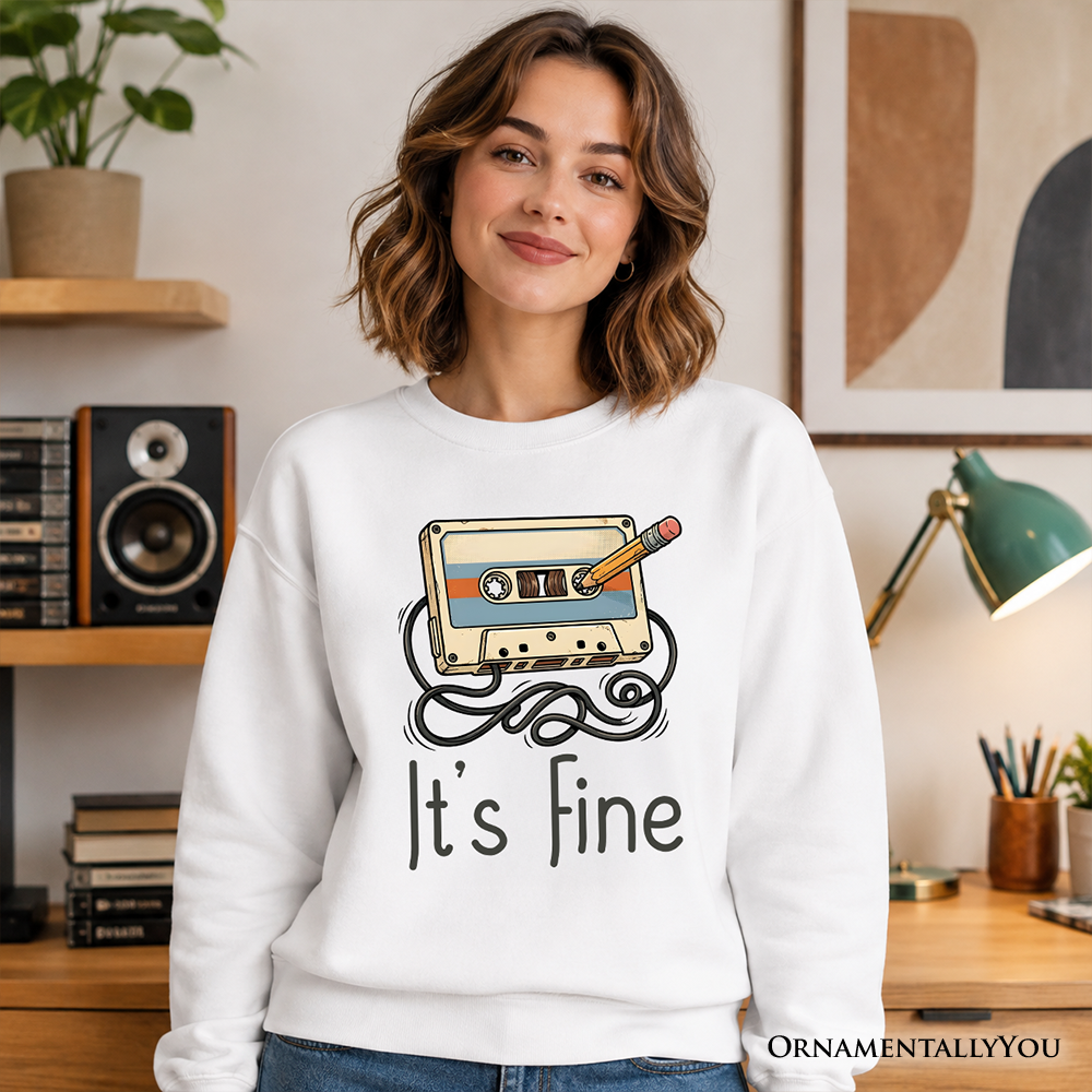 It’s Fine Retro Cassette Sweatshirt