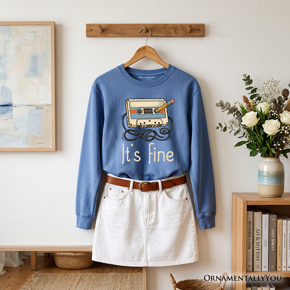 It’s Fine Retro Cassette Sweatshirt