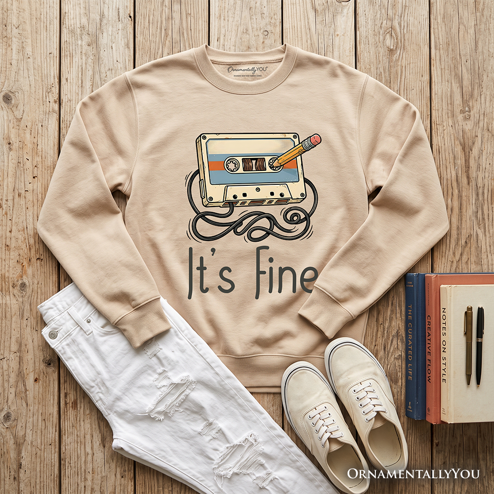 It’s Fine Retro Cassette Sweatshirt