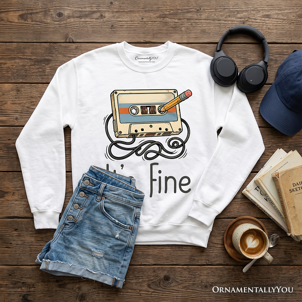 It’s Fine Retro Cassette Sweatshirt