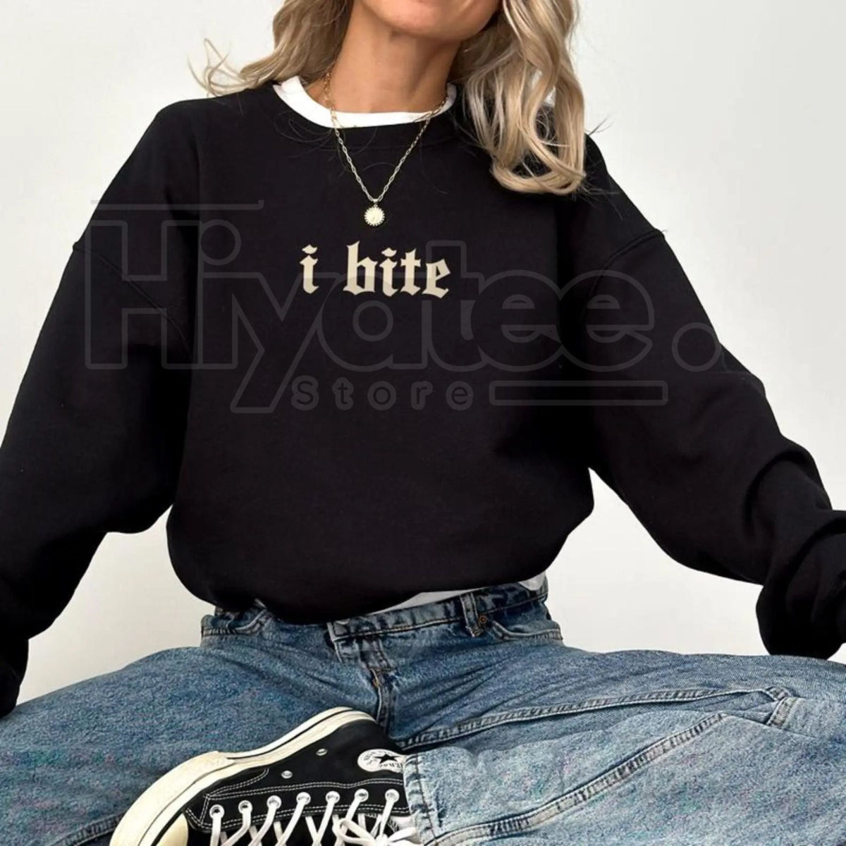 I Bite Gothic Sweatshirt