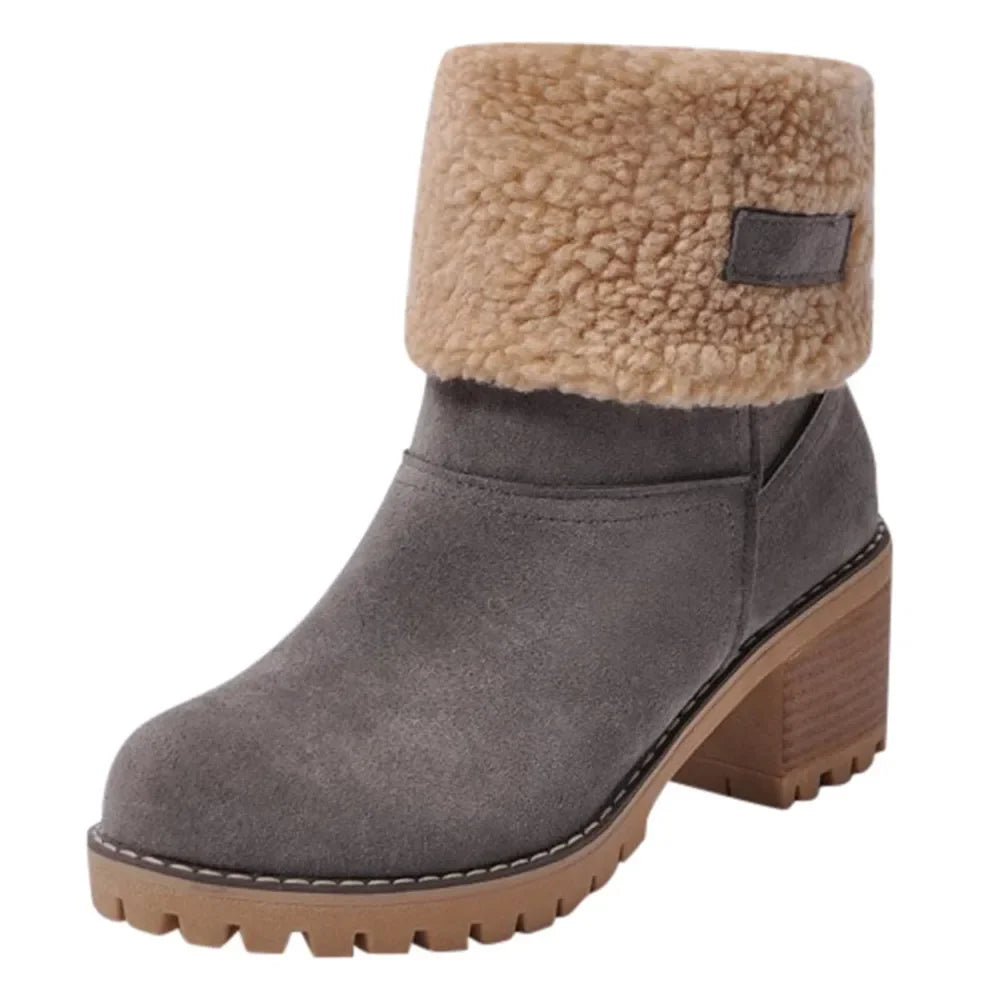 Cozy Cuffed Winter Boots