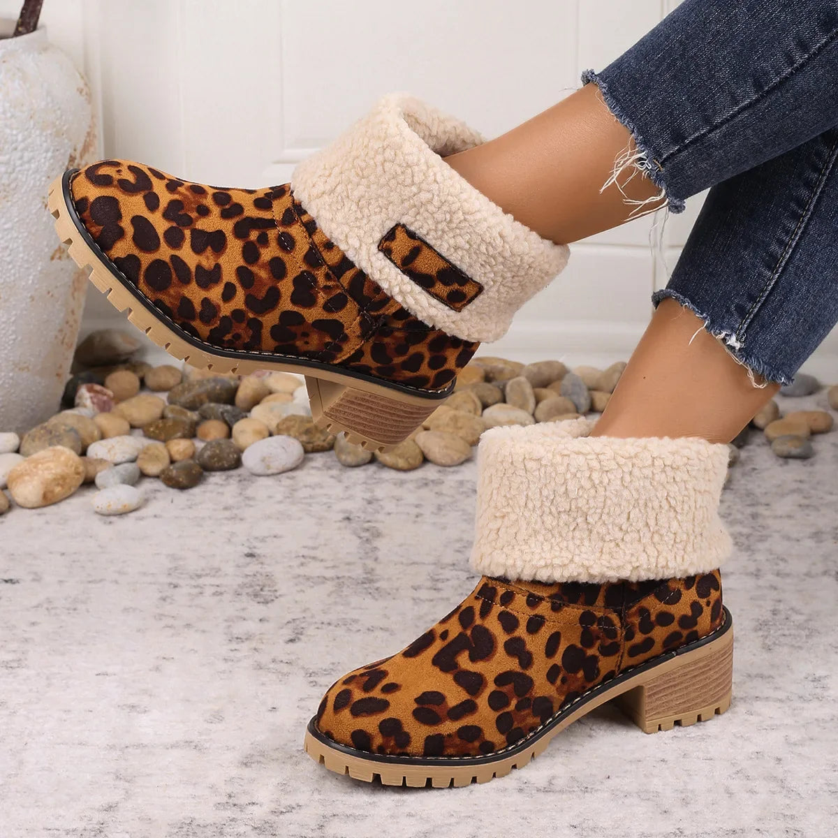 Cozy Cuffed Winter Boots