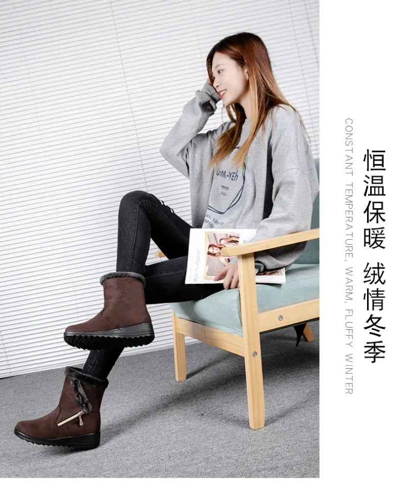 Cozy Wedge Winter Boots