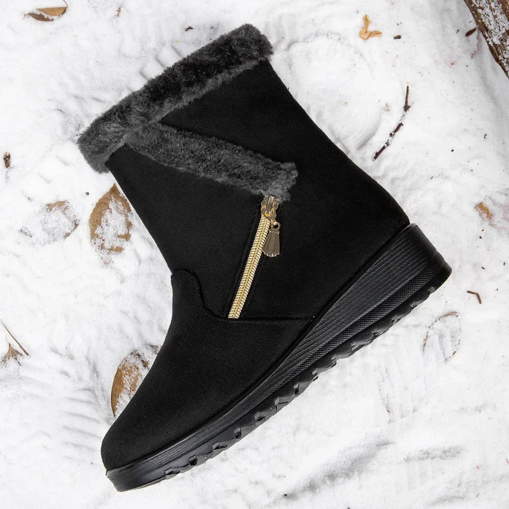Cozy Wedge Winter Boots