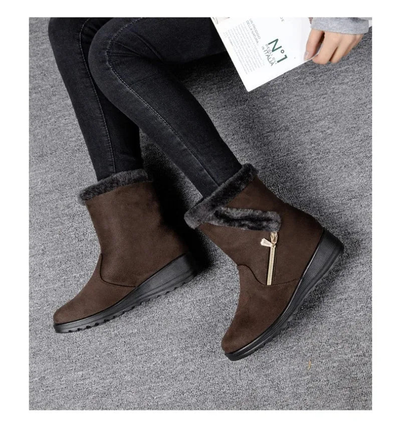 Cozy Wedge Winter Boots