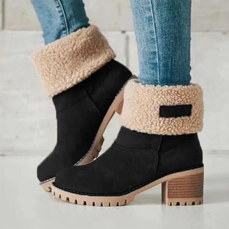Cozy Cuffed Winter Boots
