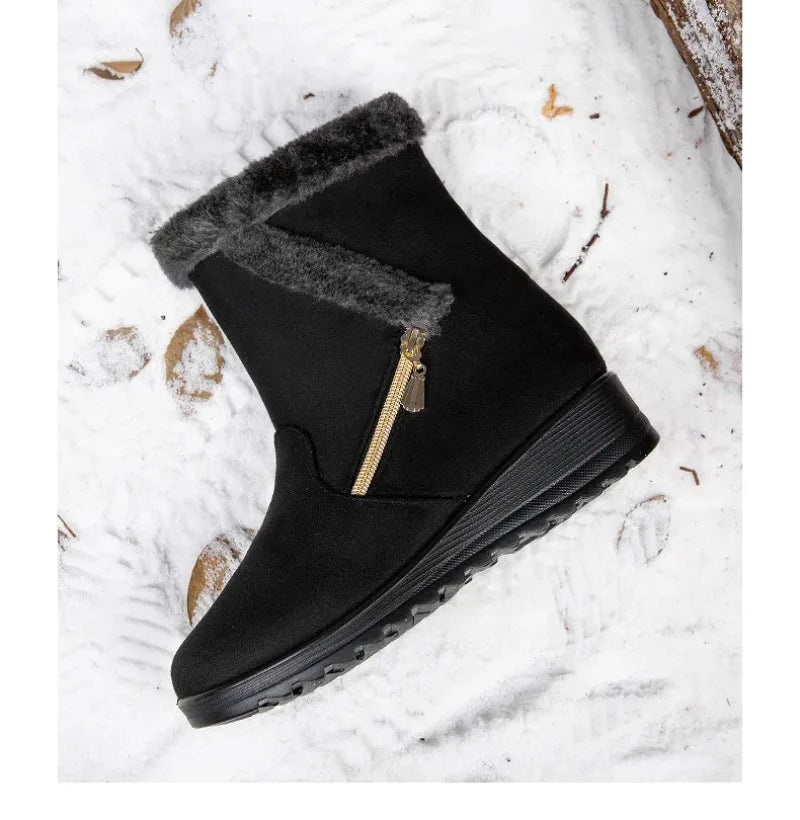 Cozy Wedge Winter Boots