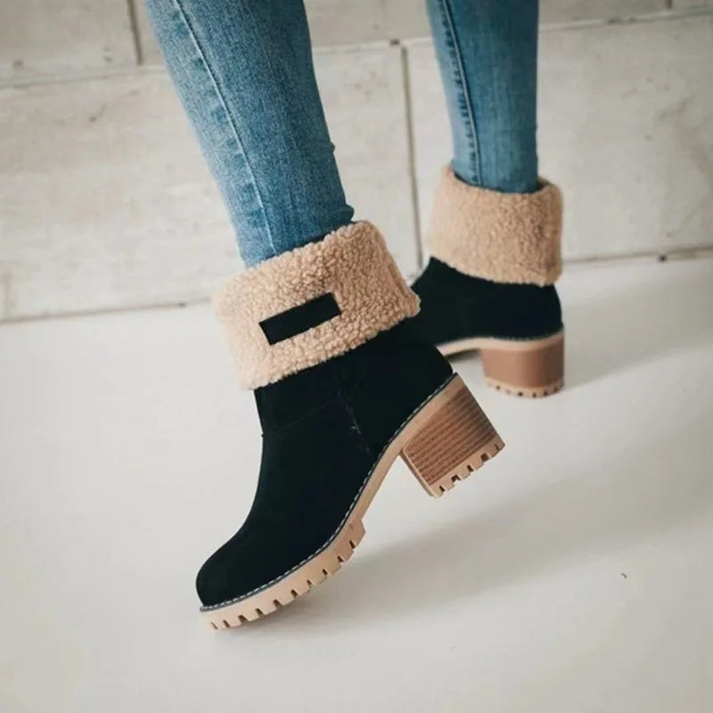 Cozy Cuffed Winter Boots