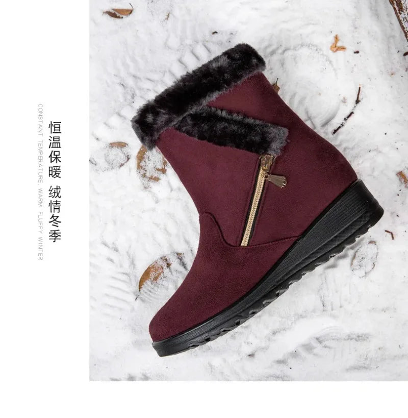 Cozy Wedge Winter Boots