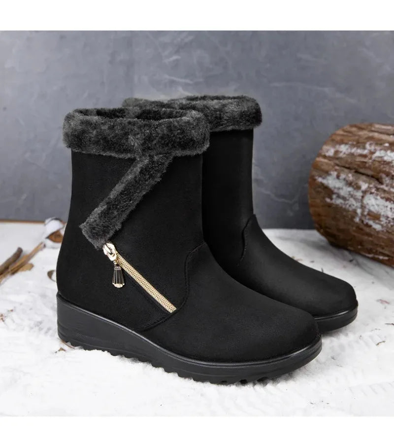 Cozy Wedge Winter Boots