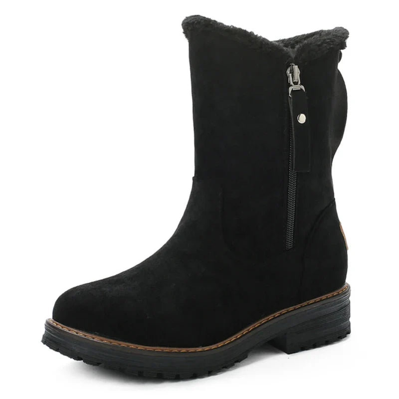 Women’s Winter Fur-Lined Mid Calf Boots