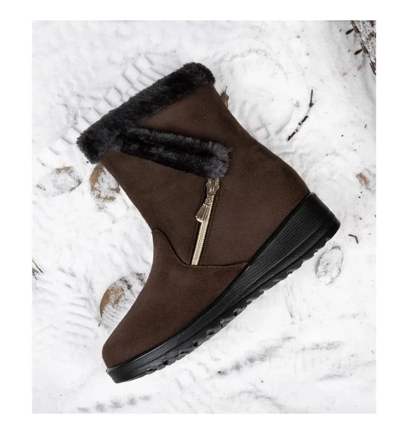 Cozy Wedge Winter Boots