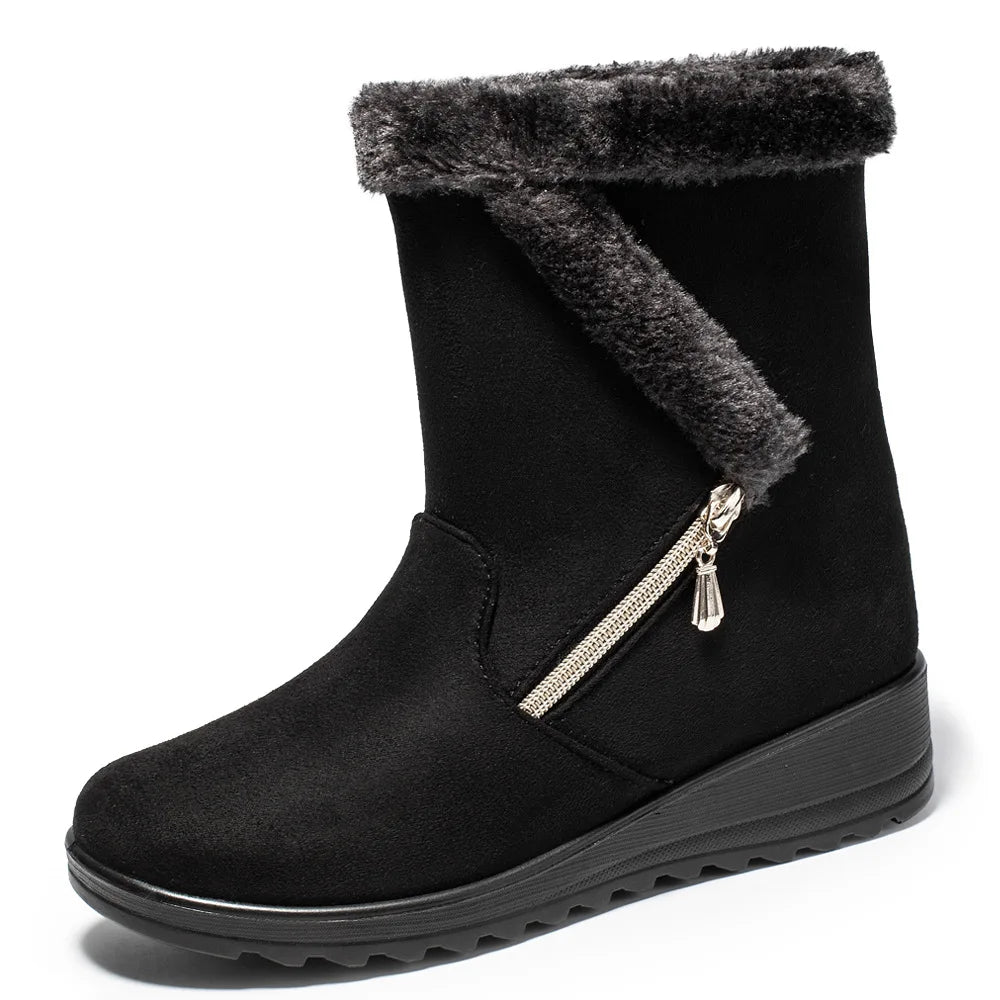 Cozy Wedge Winter Boots
