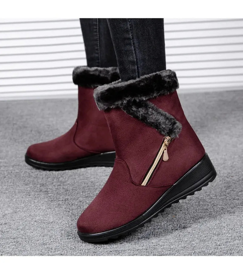 Cozy Wedge Winter Boots