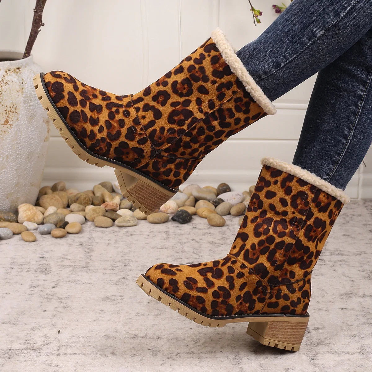Cozy Cuffed Winter Boots