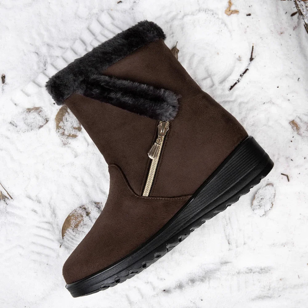 Cozy Wedge Winter Boots