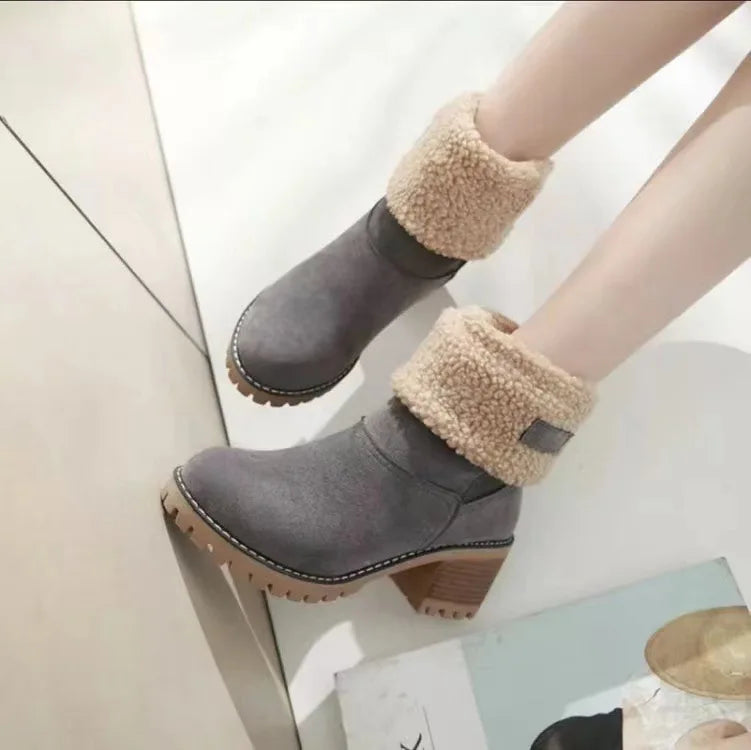 Cozy Cuffed Winter Boots