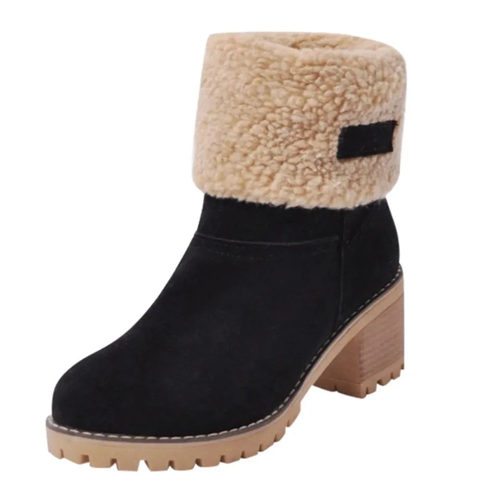Cozy Cuffed Winter Boots