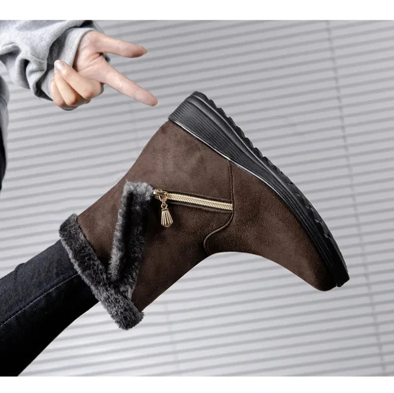 Cozy Wedge Winter Boots