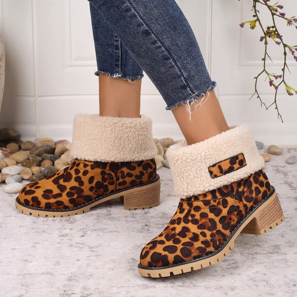 Cozy Cuffed Winter Boots
