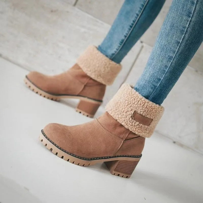 Cozy Cuffed Winter Boots