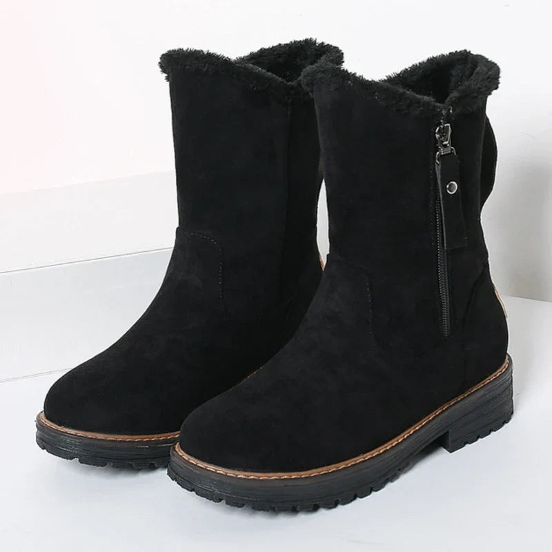 Women’s Winter Fur-Lined Mid Calf Boots