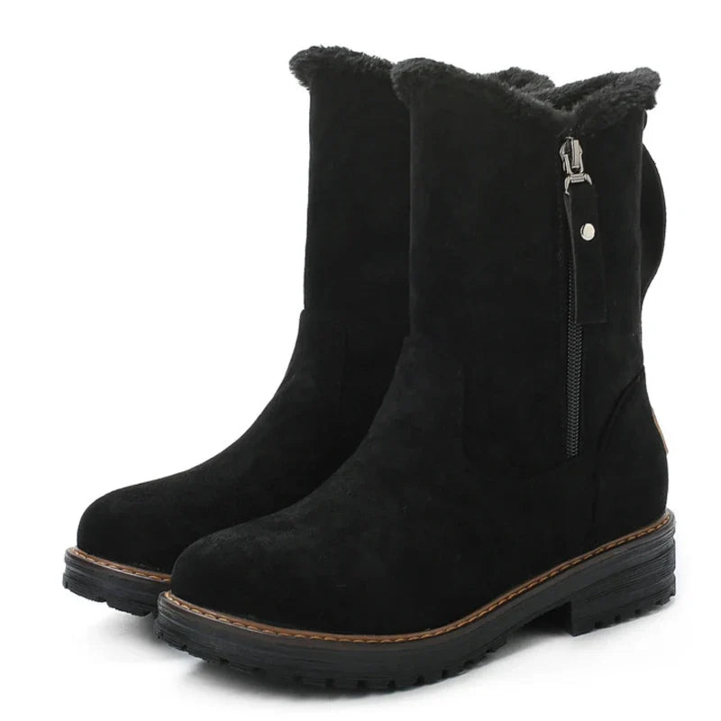 Women’s Winter Fur-Lined Mid Calf Boots