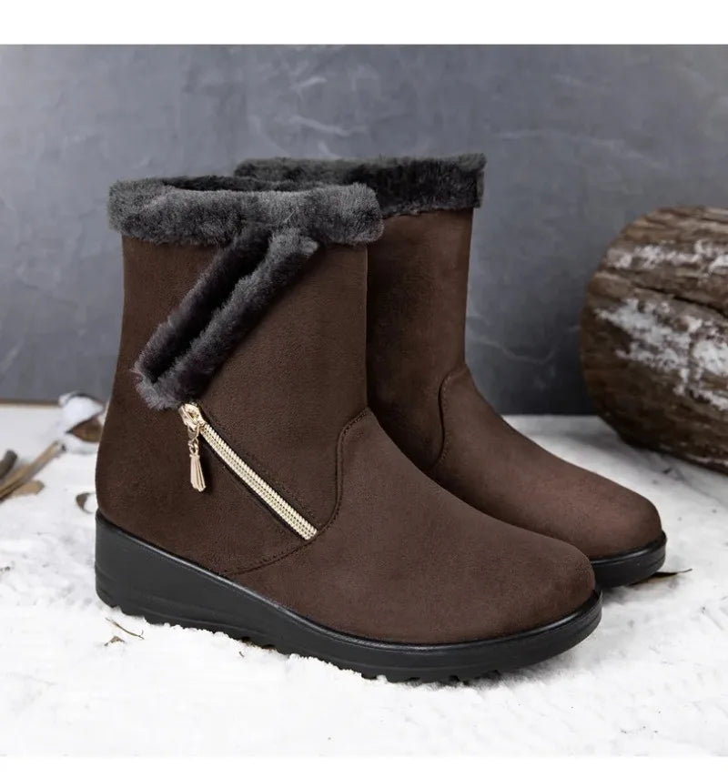 Cozy Wedge Winter Boots