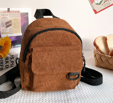 Corduroy Mini Backpack Set