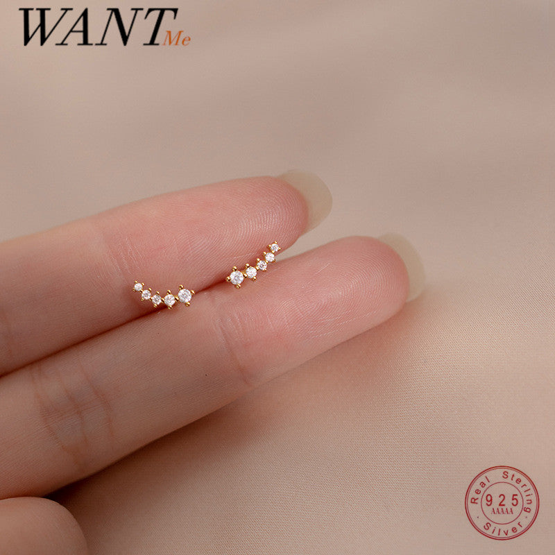 Minimalist Zircon Stud Earrings