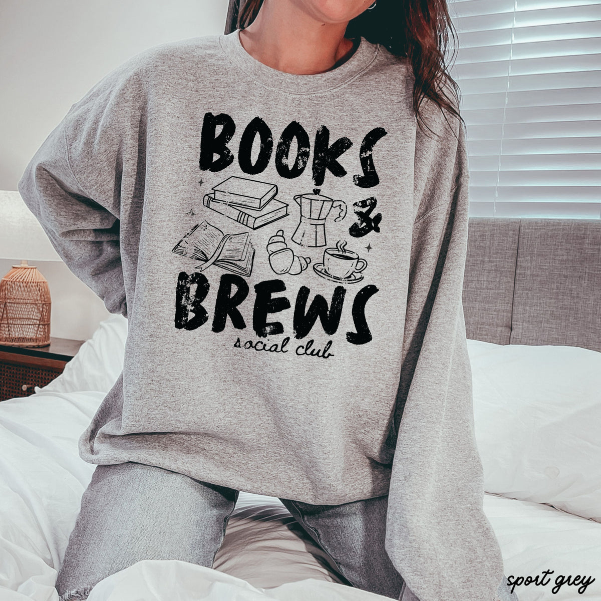 Books & Brews Social Club Graphic Sweatshirt