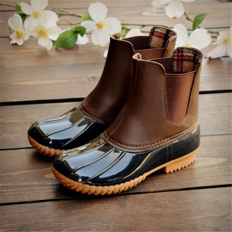 Leopard Waterproof Ankle Boots