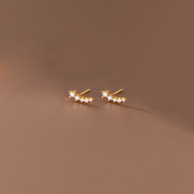 Minimalist Zircon Stud Earrings
